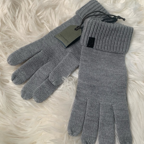 🖤 AllSaints Women’s 100% Merino Wool Gloves – NWT – Luxurious & Cozy ❄️ - Picture 4 of 7